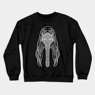 Japan horror, woman face Crewneck Sweatshirt